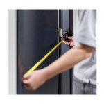 Flexómetro con ventana superior de visualización y cinta doble cara 3M octava vista