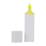 Marcador de plástico con cuerpo blanco y detalle a color primera vista