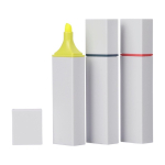 Marcador de plástico con cuerpo blanco y detalle a color quinta vista