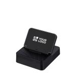 Estación de carga 3 en 1 con altavoz y soporte 1.200 mAh color negro vista de impresión