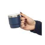 Taza de acero inoxidable de doble pared con interior de cerámica 180ml undécima vista