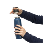 Botella acero inoxidable de doble pared con tapa de transporte 600ml