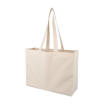 Bolsa de algodón con certificación OEKO-TEX y asas largas 180g/m² primera vista