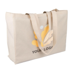 Bolsa de algodón con certificación OEKO-TEX y asas largas 180g/m² segunda vista