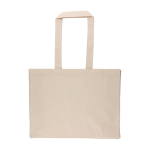 Bolsa de algodón con certificación OEKO-TEX y asas largas 180g/m² cuarta vista