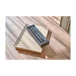 Set de escritura con bolígrafo y roller de metal de tinta azul séptima vista