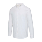 Camisa oxford hombre manga larga cuello abotonado Elevate color blanco