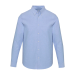 Camisa oxford hombre manga larga cuello abotonado Elevate color azul claro segunda vista frontal