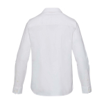 Camisa oxford de mujer manga larga con corte recto Elevate color blanco segunda vista trasera
