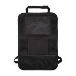 Organizador para coche con bolsillos de malla y ventana color negro segunda vista frontal