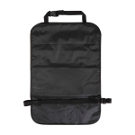 Organizador para coche con bolsillos de malla y ventana color negro segunda vista trasera