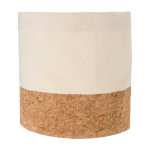 Cesta de pan de algodón ligera y fácil de limpiar multiusos color natural segunda vista frontal