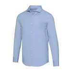 Camisa de popelina hombre manga larga con corte recto 133 g/m2 Elevate color azul claro