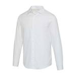 Camisa de algodón de sarga de hombre de manga larga 185 g/m2 Elevate color blanco