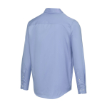 Camisa de algodón de sarga de hombre de manga larga 185 g/m2 Elevate color azul claro tercera vista trasera