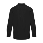 Camisa de pana unisex de corte recto y manga larga 252g/m2 Elevate color negro segunda vista trasera