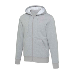 Sudadera algodón reciclado y poliéster unisex con forro sherpa Elevate color gris jaspeado