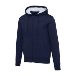Sudadera algodón reciclado y poliéster unisex con forro sherpa Elevate color azul marino