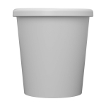 Vaso reutilizable para espresso con tapa Americano® Piccolo 100ml color blanco segunda vista frontal
