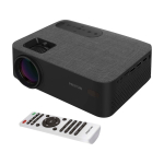 Proyector portátil con HDMI y mando a distancia Prixton Lumière color negro segunda vista frontal