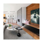 Proyector portátil con HDMI y mando a distancia Prixton Lumière color blanco imagen de estilo de vida