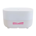 Humidificador aromático 4 en 1 con altavoz 12W Prixton Connected color blanco vista impresión tampografía