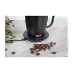 Taza de plástico inteligente control temperatura Prixton Tempo 300 ml color negro cuarta vista