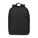 Mochila antirrobo de cuero sintético con acceso trasero 18L PC 15” color negro segunda vista frontal