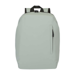 Mochila antirrobo de cuero sintético con acceso trasero 18L PC 15” color gris segunda vista frontal