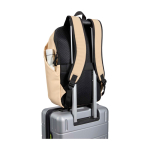 Mochila antirrobo de cuero sintético con acceso trasero 18L PC 15” color marfil segunda vista