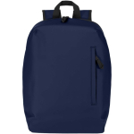 Mochila antirrobo de cuero sintético con acceso trasero 18L PC 15” color azul marino segunda vista frontal