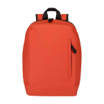 Mochila antirrobo de cuero sintético con acceso trasero 18L PC 15” color naranja oscuro segunda vista frontal