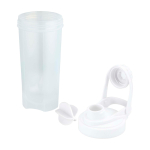 Botella deportiva de plástico PP con bola mezcladora y marcas 700ml color transparente segunda vista