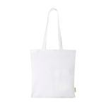 Bolsa tote de algodón orgánico con amplio compartimento 7L 140g/m² color blanco segunda vista frontal