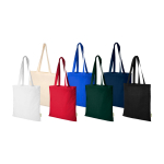 Bolsa tote de algodón orgánico con amplio compartimento 7L 140g/m² color natural segunda vista varios colores