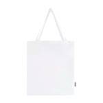 Bolsa tote de algodón orgánico con fuelles laterales 14L 180g/m2 color blanco segunda vista frontal