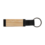 Set de regalo corporativo con bolígrafo, tarjetero RFID y llavero color natural