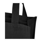 Bolsa para la compra de algodón reciclado de 9L 220 g/m2 color negro vista detalle 2