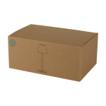 Lámpara eco para mesa recargable con tres modos de luz 1200mAh color negro segunda vista con caja