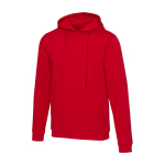 Sudadera unisex con capucha e interior cepillado 280g/m2 Elevate color rojo