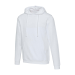 Sudadera unisex con capucha e interior cepillado 280g/m2 Elevate color blanco