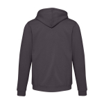 Sudadera unisex con capucha e interior cepillado 280g/m2 Elevate color gris segunda vista trasera