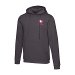 Sudadera unisex con capucha e interior cepillado 280g/m2 Elevate color gris