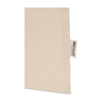 Bolsa tote resistente con correas de hombro 30cm 180g/m2 color natural tercera vista