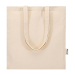 Bolsa tote resistente con correas de hombro 30cm 180g/m2 color natural cuarta vista
