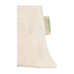 Bolsa de regalo con cierre de cordón de algodón 140g/m2 color natural vista detalle 1