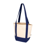 Bolsa tote algodón reciclado con certificado GRS 320g/m2 color azul marino