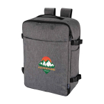 Mochila para portátil de cabina de poliéster reciclado 25L 17” color gris jaspeado