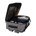 Mochila para portátil de cabina de poliéster reciclado 25L 17” color gris jaspeado tercera vista