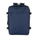 Mochila para portátil de cabina de poliéster reciclado 25L 17” color azul jaspeado segunda vista frontal